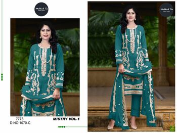 MEHBOOB TEX MISTRY VOL 1 PAKISTANI TOP PANT WITH DUPATTA NEW CATALOGUE