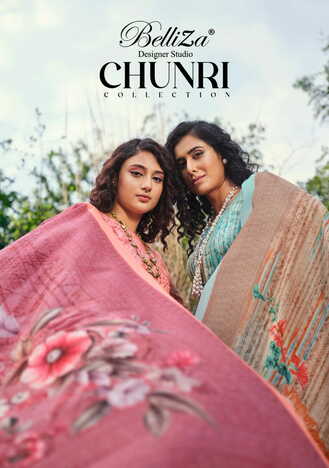 BELLIZA CHUNRI COTTON DIGITAL PRINTED SUITS LATEST CATALOGUE