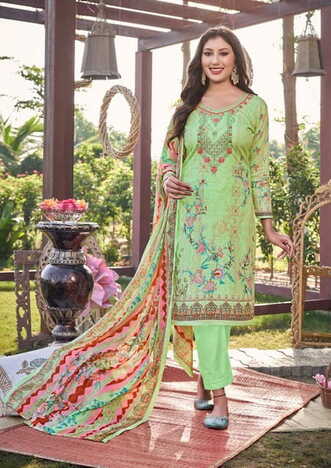 GULL AAHMED DASTOOR LAWN EMBROIDERY KARACHI SUITS AT SURAT