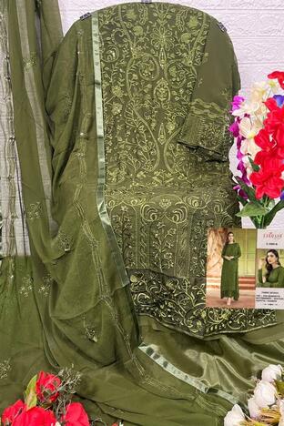 ZARQASH 3009 SERIES GEORGETTE PAKISTANI SUITS CATALOGUE