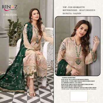 RINAZ FASHION MARYAMâ€™S GOLD VOL 21 FOUX GEORGETTE PAKISTANI SUITS