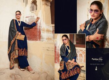 MUMTAZ ARTS THE VELVET SOUL DESIGNER VELVET WINTER SUITS CATALOGUE