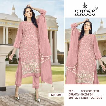 KROSS KULTURE KK 05 FOUX GEORGETTE PAKISTANI SALWAR SUITS