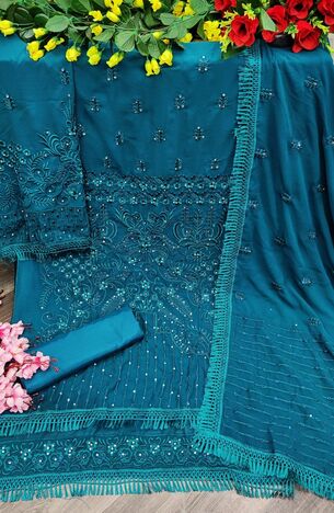 ALISHA  VOL 2 GEORGETTE EMBROIDERY PAKISTANI SUITS