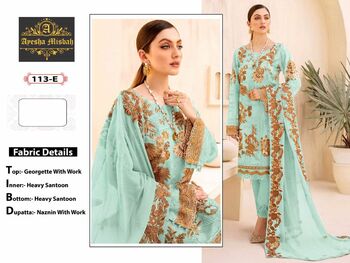 AYESHA MISBAH D.NO 113 PAKISTANI GEORGETTE SALWAR KAMEEZ CATALOGUE