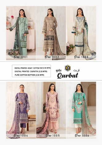 KEVAL FAB QURBAT LAWN COTTON KARACHI SUITS LATEST CATALOGUE