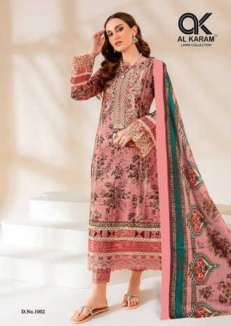 AL KARAM FIRDOUS LAWN COTTON KARACHI SUITS CATALOGUE