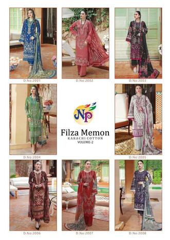 NAND GOPAL FILZA MEMON VOL 2 PURE COTTON KARACHI SUITS SUPPLIER JETPUR