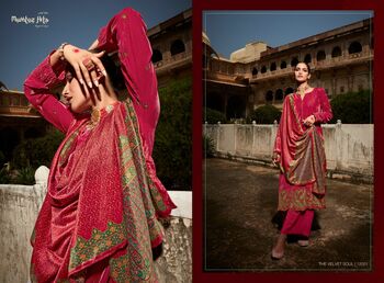 MUMTAZ ARTS THE VELVET SOUL DESIGNER VELVET WINTER SUITS CATALOGUE