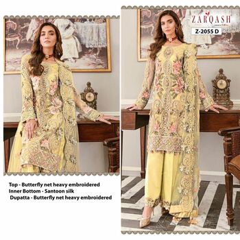 ZARQASH ANGELICA Z 2055 PAKISTANI SUITS AT SURAT