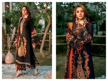 DEEPSY SUITS FIRDOUS OMBRE 2 NX COTTON EMBROIDERY PAKISTANI SUITS