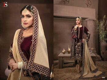 DEEPSY SUITS RANGRASIYA VELVET COLLECTION NX PAKISTANI SUITS WHOLESALE