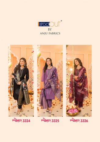 ANJU FABRICS TYOHAAR KURTI PANT WITH DUPATTA SUPPLIER