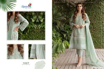 SANIYA TRENDZ ZARQASH CAMBRIC EMBROIDERED PAKISTANI SUITS