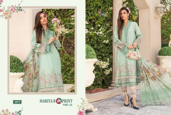 SHREE FABS MARIYA B M PRINT VOL 12 COTTON PRINTED PAKISTANI SUITS LATEST CATALOGUE