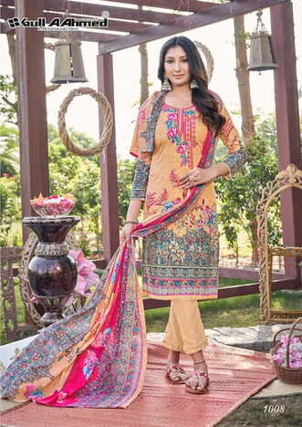 GULL AAHMED DASTOOR LAWN EMBROIDERY KARACHI SUITS AT SURAT