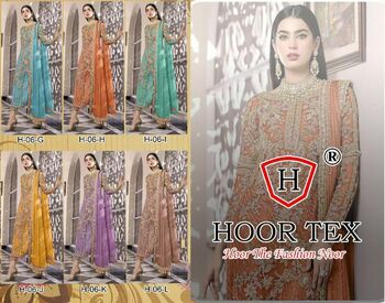 HOOR TEX H 06 FOUX GEORGETTE SALWAR KAMEEZ WHOLESALE