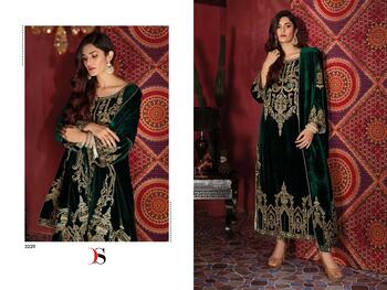 DEEPSY SUITS VELVET 23 EMBROIDERY PAKISTANI SUITS SUPPLIER SURAT