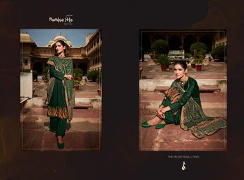 MUMTAZ ARTS THE VELVET SOUL DESIGNER VELVET WINTER SUITS CATALOGUE