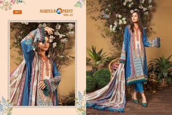 SHREE FABS MARIYA B M PRINT VOL 12 COTTON PRINTED PAKISTANI SUITS LATEST CATALOGUE