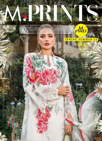 SHREE FABS M PRINTS SPRING SUMMER 23 VOL 1 2575 TO 2582 SERIES PAKISTANI SUITS