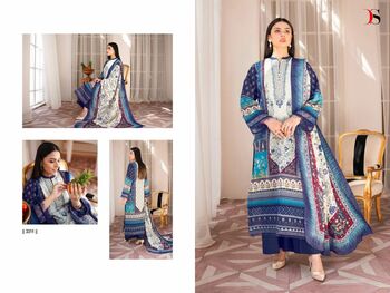 DEEPSY SUITS FIRDOUS MORJA NX COTTON PRINT EMBROIDERY PAKISTANI SUITS WHOLESALE