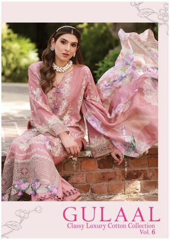 GULAAL VOL 6 CLASSY LUXURY KARACHI SUITS SUPPLIER SURAT