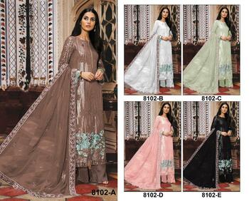 KHATOON 8102 COLOURS PAKISTANI SUITS WHOLESALER