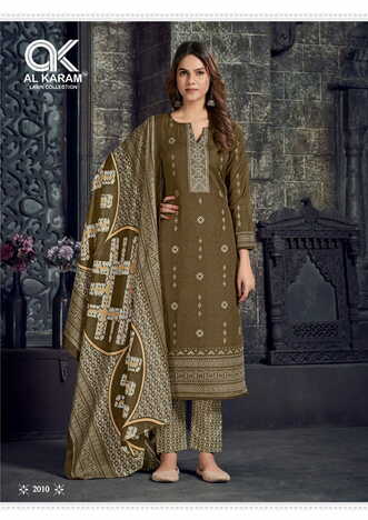 AL KARAM JOHRA VOL 2 PREMIUM COTTON PRINTED KARACHI SUITS CATALOGUE