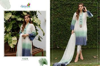 SANIYA TRENDZ ZARQASH CAMBRIC EMBROIDERED PAKISTANI SUITS