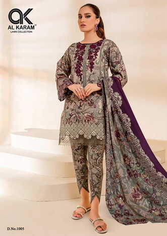 AL KARAM FIRDOUS LAWN COTTON KARACHI SUITS CATALOGUE