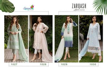 SANIYA TRENDZ ZARQASH CAMBRIC EMBROIDERED PAKISTANI SUITS