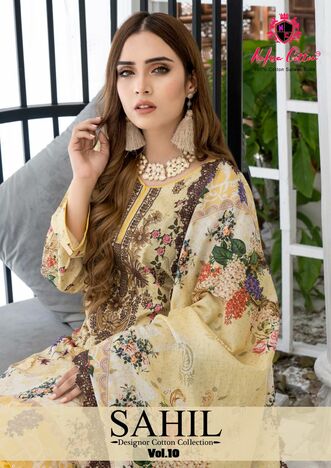 NAFISA COTTON SAHIL VOL 10 COTTON KARACHI SUITS WHOLESALE