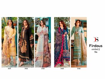 DEEPSY SUITS FIRDOUS OMBRE 2 NX COTTON EMBROIDERY PAKISTANI SUITS