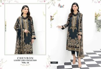 SHREE FABS CHEVRON LUXURY LAWN COLLECTION VOL 16 LAWN PAKISTANI SUITS