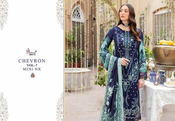 SHREE FABS CHEVRON VOL 7 MINI NX COTTON PRINTED SUITS AT SURAT