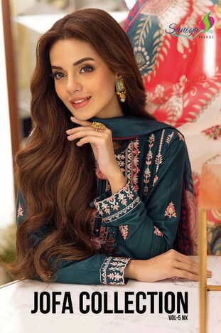 SANIYA TRENDZ JOFA COLLECTION VOL 5 NX PAKISTANI SUITS AT BEST PRICE