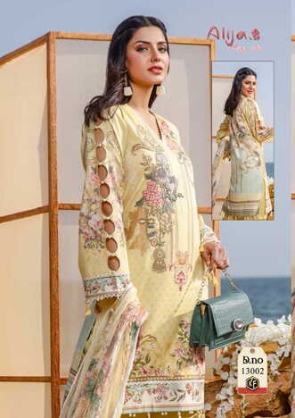 KEVAL FAB ALIJA B VOL 13 KARACHI PRINTED SUITS WHOLESALER