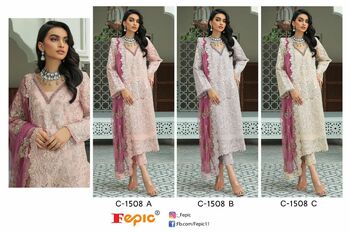 FEPIC ROSEMEEN C 1508 GEORGETTE PAKISTANI SUITS AT SURAT