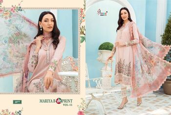 SHREE FABS MARIYA B M PRINT VOL 12 COTTON PRINTED PAKISTANI SUITS LATEST CATALOGUE