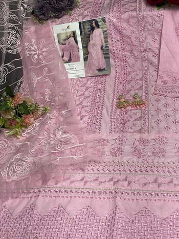 SANIYA TRENDZ ROUCHE CHIKANKARI EDITION PAKISTANI SALWAR SUITS