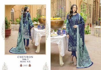 SHREE FABS CHEVRON VOL 7 MINI NX COTTON PRINTED SUITS AT SURAT