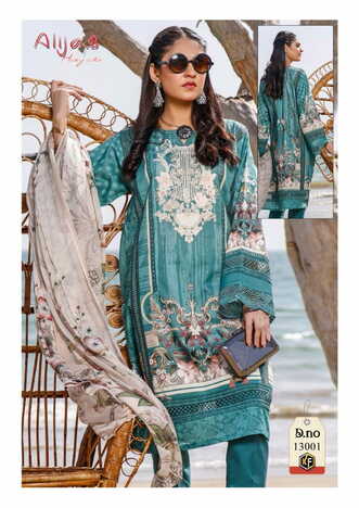 KEVAL FAB ALIJA B VOL 13 KARACHI PRINTED SUITS WHOLESALER