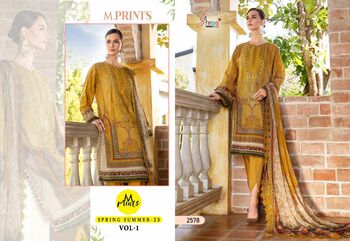 SHREE FABS M PRINTS SPRING SUMMER 23 VOL 1 2575 TO 2582 SERIES PAKISTANI SUITS