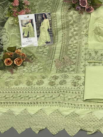 SANIYA TRENDZ ROUCHE CHIKANKARI EDITION PAKISTANI SALWAR SUITS