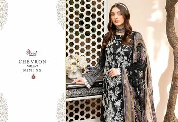 SHREE FABS CHEVRON VOL 7 MINI NX COTTON PRINTED SUITS AT SURAT