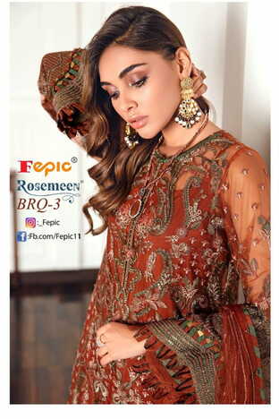 FEPIC ROSEMEEN BRQ VOL 3 66014 COLOURS PAKISTANI SUITS