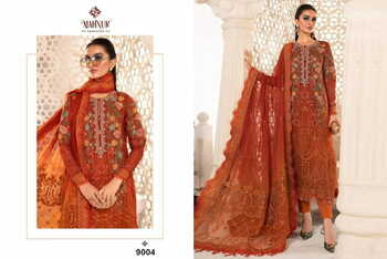 MAHNUR FASHION MAHNUR VOL 9 GEORGETTE PAKISTANI SUITS CATALOGUE