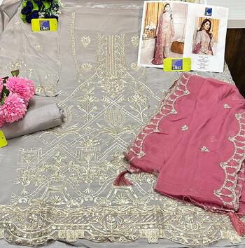 LIBAS 139 SERIES FOUX GEORGETTE PAKISTANI SALWAR SUITS NEW CATALOGUE