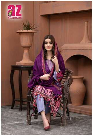 AL ZOHAIB ROOHI VOL 3 LAWN COTTON KARACHI SUITS NEW CATALOGUE